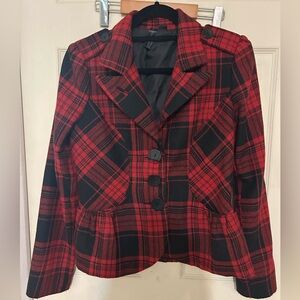 Super Cute Tartan Blazer